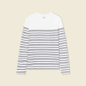t shirt manches longues ecru homme T-shirt manches longues ecru homme