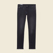 Jeans slim 5 poches denim snow noir homme