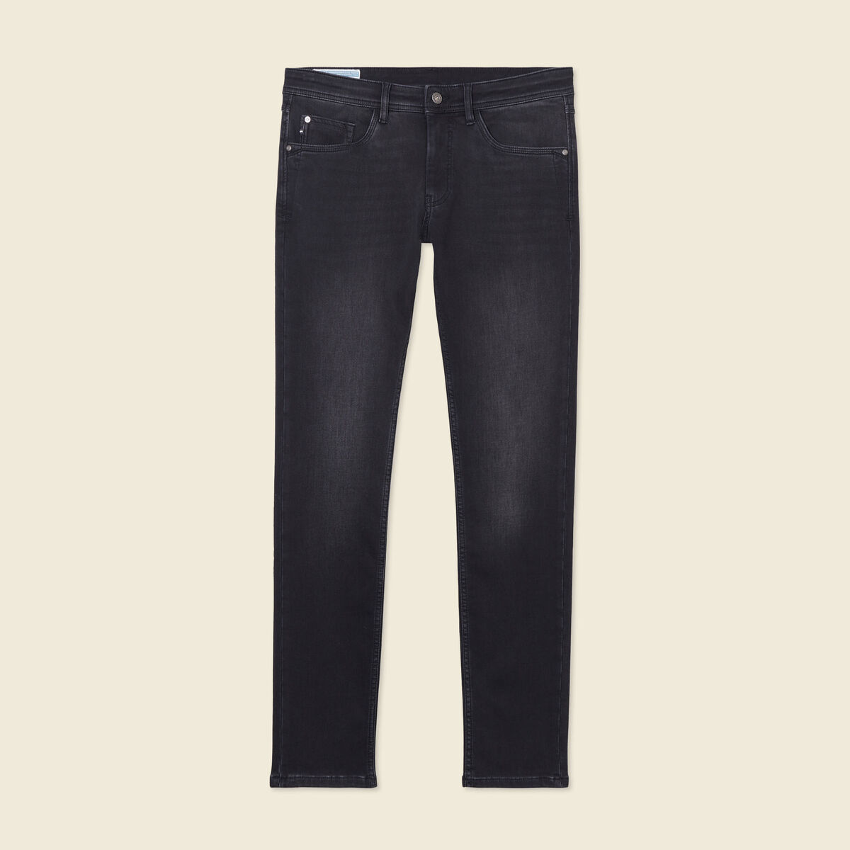 Jeans slim 5 poches denim snow noir homme