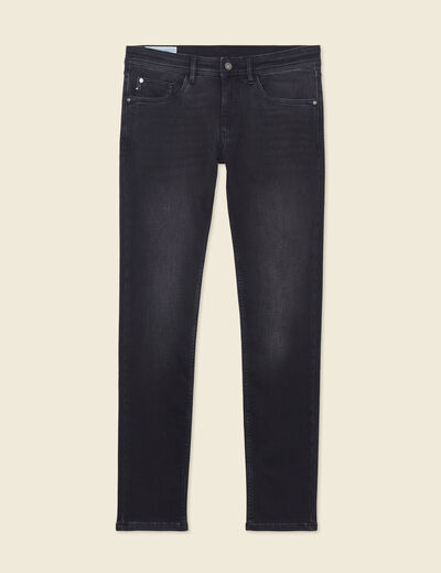 Jeans slim 5 poches denim snow noir homme