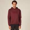 Sweat à capuche rouge foncé homme