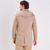 Trench droit à capuche beige homme