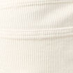 Pantalon droit en velours longueur 32 ecru homme