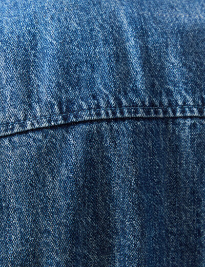 Blouson en jeans manches longues denim double stone homme