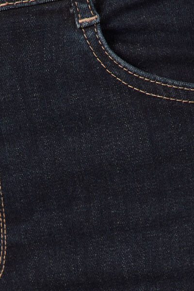 Jeans flare 5 poches denim brut rinse femme