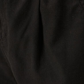 Short paperbag ceinturé noir femme