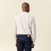 Chemise manches longues beige homme