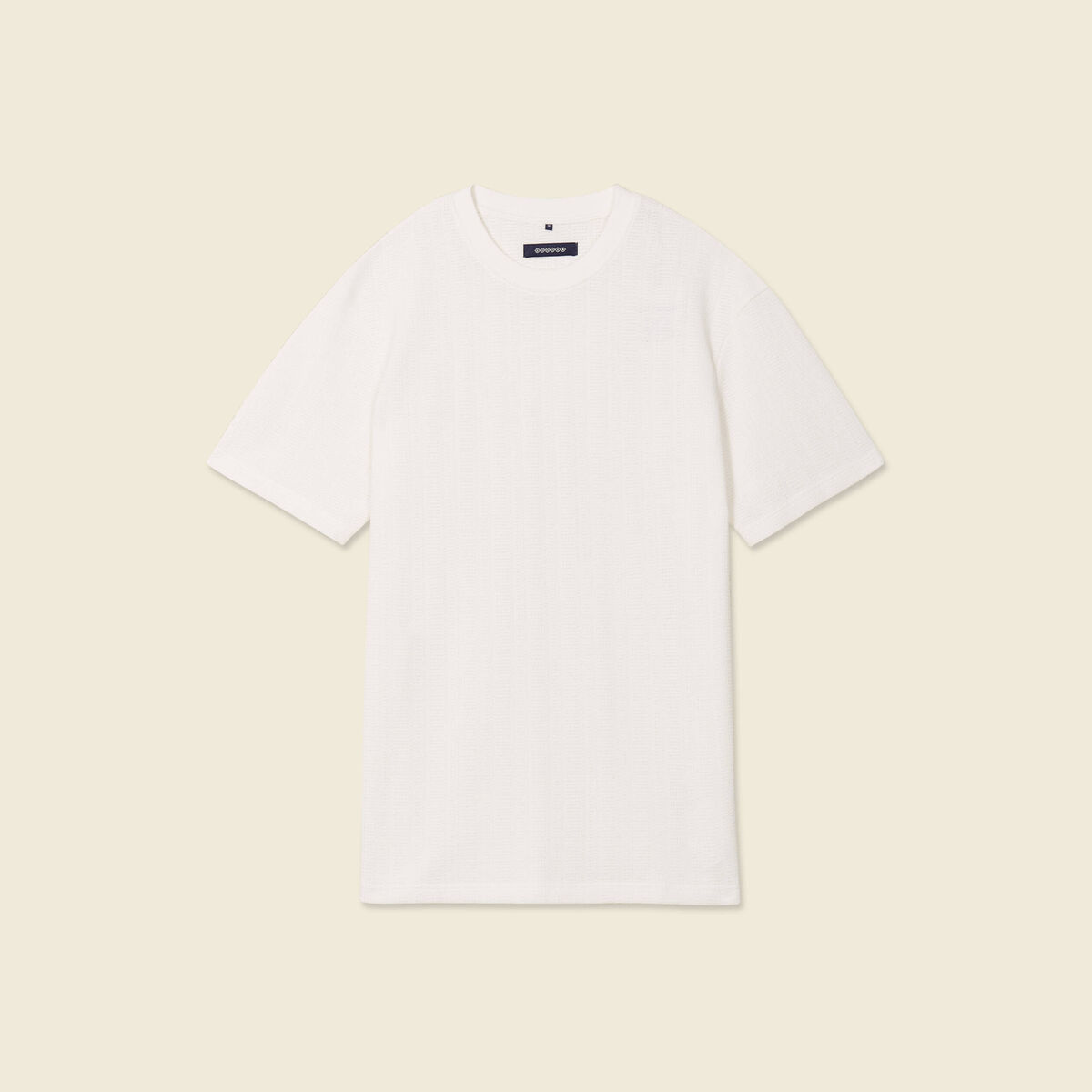 T-shirt manches courtes ecru homme