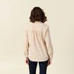 Chemise manches longues creme femme
