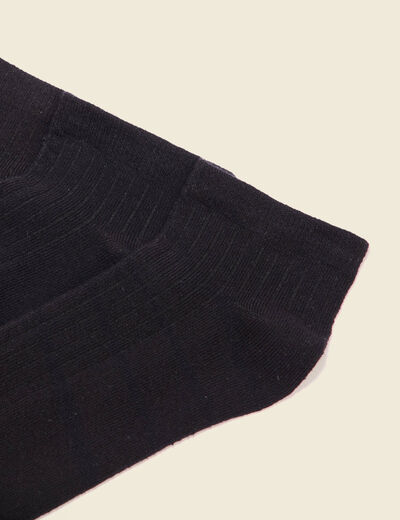 Lot 3 paires chaussettes noir homme