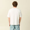 T-shirt ample en coton manches courtes ecru homme