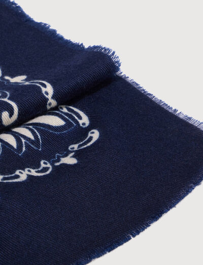 Foulard bleu marine femme