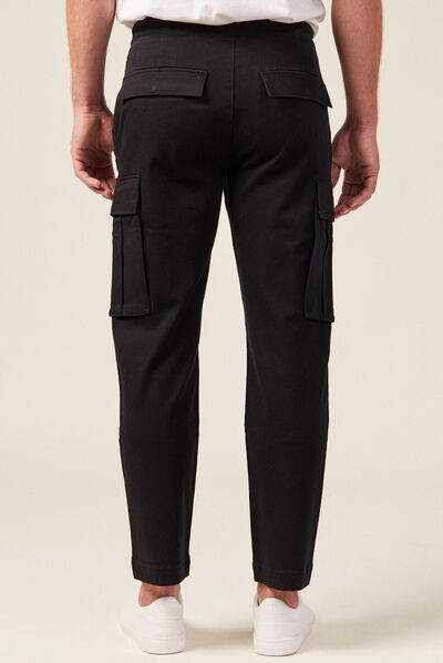 Pantalon battle boucle clip noir homme