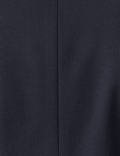 Veste blazer manches longues bleu marine homme