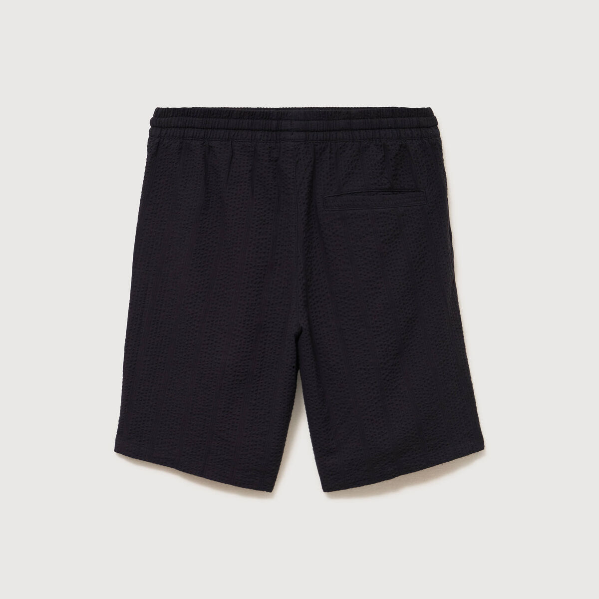 Short en coton noir homme