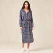 Robe longue éco-responsable bleu femme