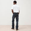 Jeans regular used denim gris homme