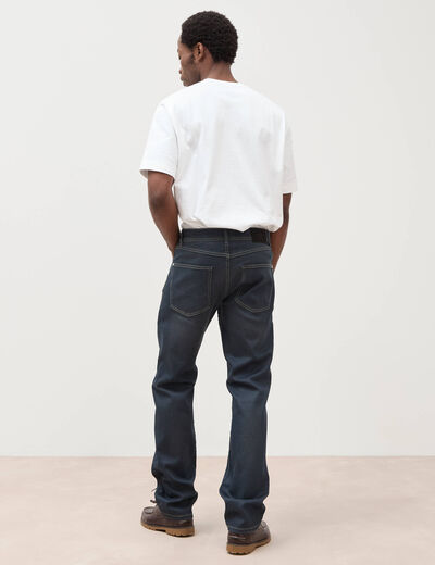 Jeans regular used denim gris homme