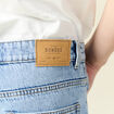 Jeans large 5 poches denim snow bleach homme