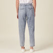 Jeans paperbag ceinturé denim snow bleu femme
