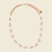 Collier multirangs à perles ecru femme