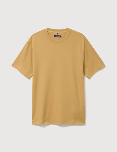 T-shirt manches courtes beige homme