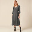 Robe longue éco-responsable noir femme