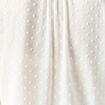 Blouse manches longues col tunisien blanc femme