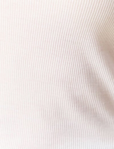 D&eacute;bardeur d&eacute;collet&eacute; sans manches blanc femme