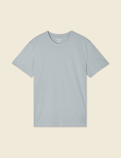T-shirt éco-responsable bleu gris homme