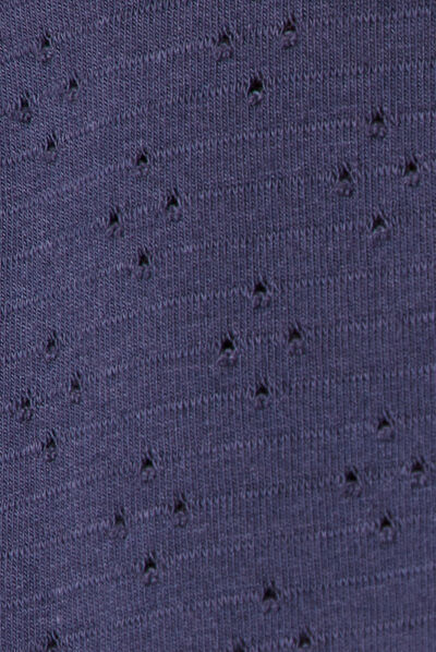 T-shirt manches courtes bleu marine femme