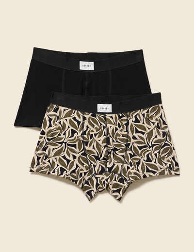Pack de 2 boxers noir homme