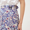 Jupe fluide bleu femme