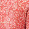 Robe col v manches au coude orange corail femme