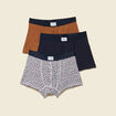 Pack de 3 boxers bleu marine homme