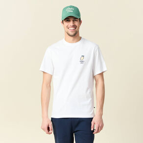 T-shirt manches courtes blanc homme
