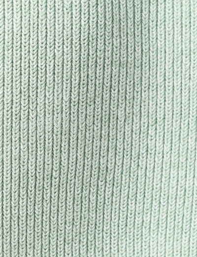 Pull manches longues vert pastel homme