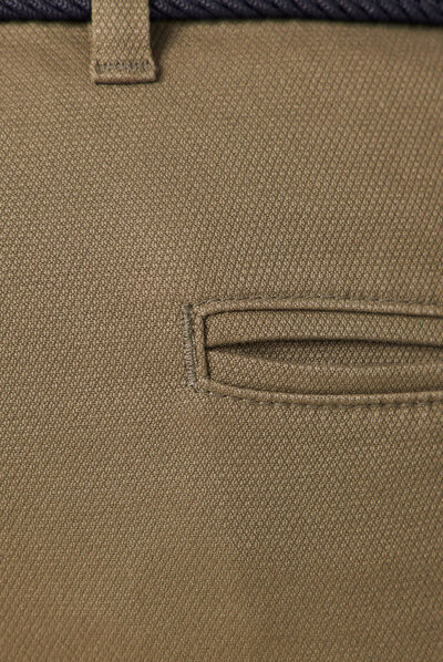 Pantalon chino straight vert kaki homme