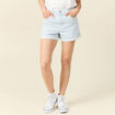 Short mom en jean denim bleach femme