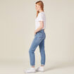 Jeans girlfriend taille haute denim stone femme
