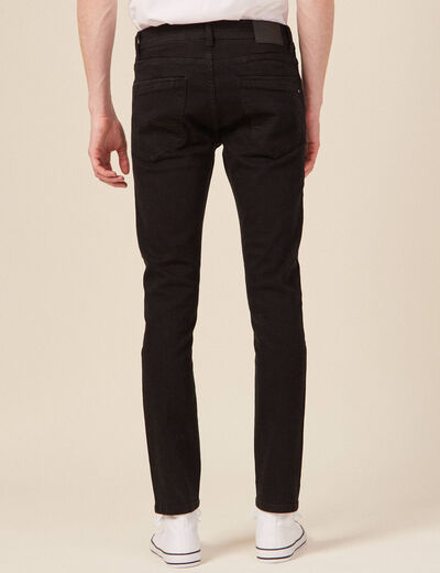 Jeans slim éco-responsable denim noir homme