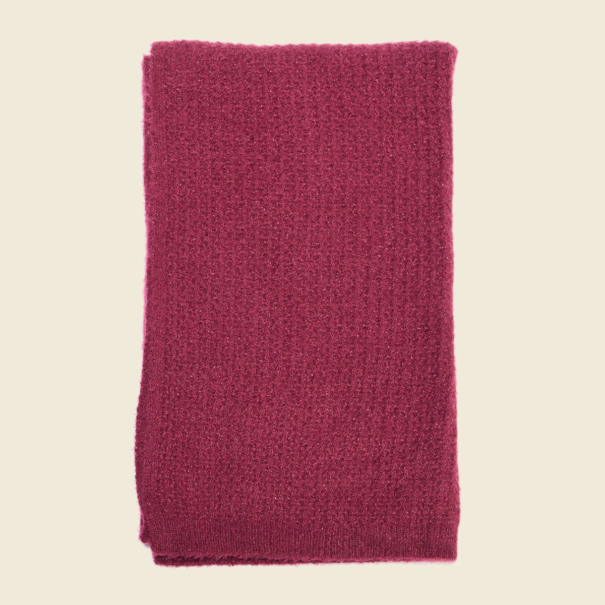 &Eacute;charpe tricot&eacute;e bordeaux femme
