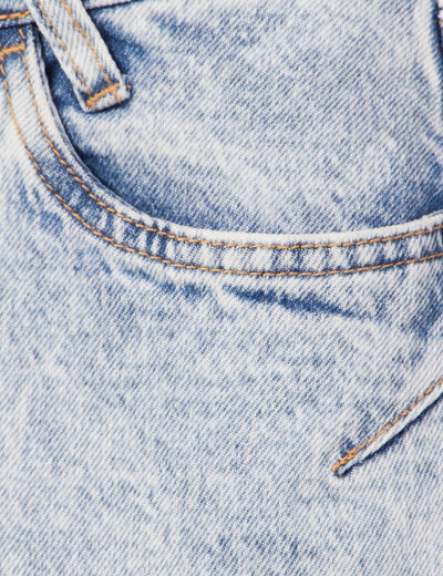 Jeans boyfriend 7/8ème denim snow bleu femme