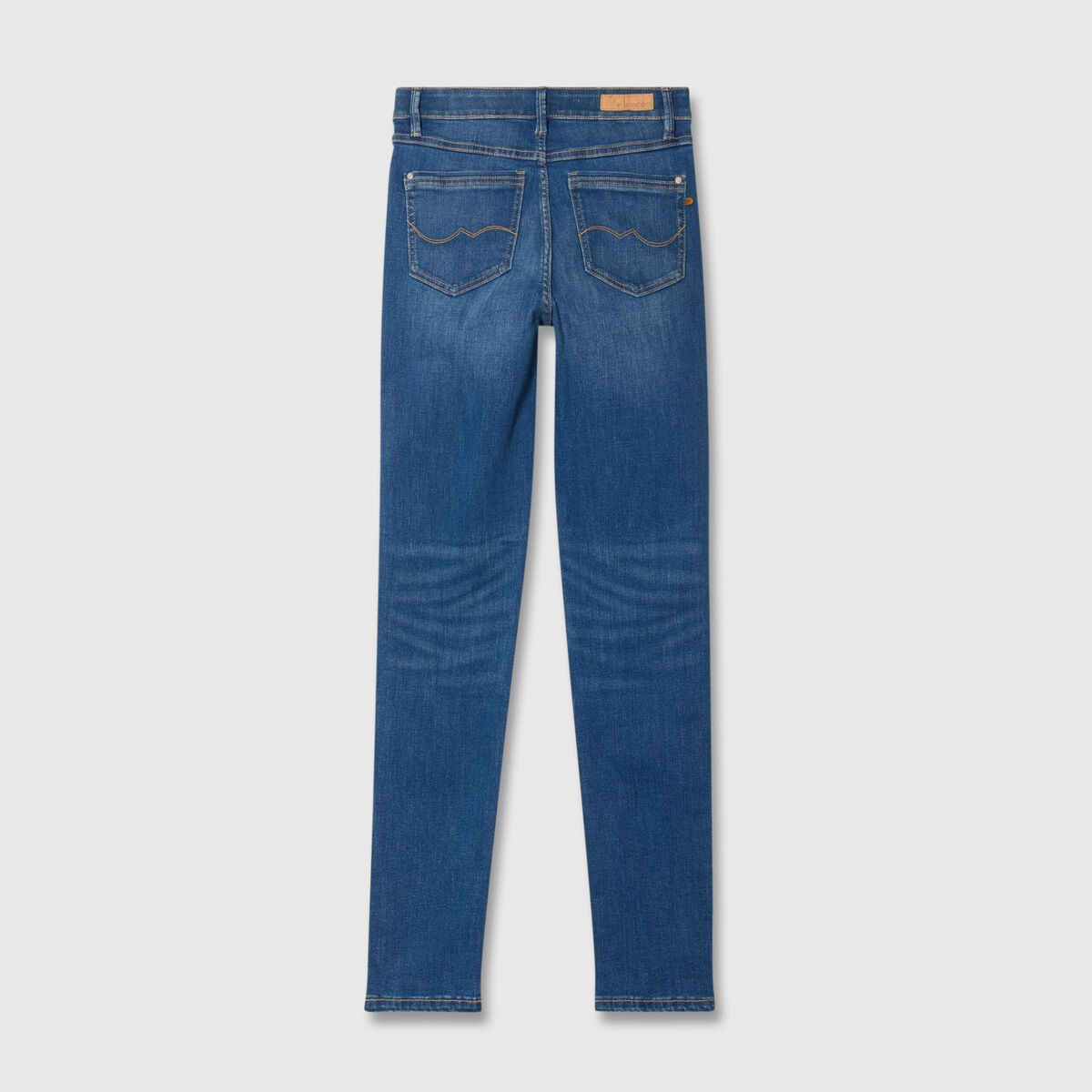 Jeans slim taille haute denim stone femme
