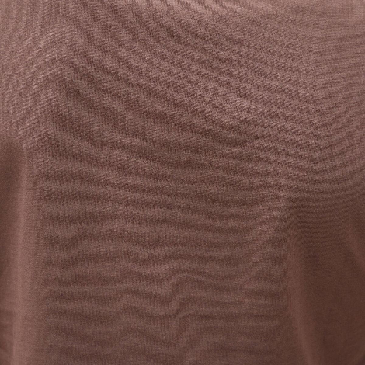 T-shirt manches courtes marron fonc&eacute; femme