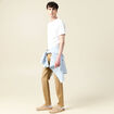 Jeans straight longueur 32 denim camel homme