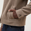 Veste oversize courte col classique taupe homme