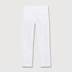 Jeans girlfriend taille haute denim blanc femme