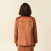 Veste manches longues doubl&eacute;e camel femme