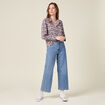 Chemise éco-responsable bleu marine femme
